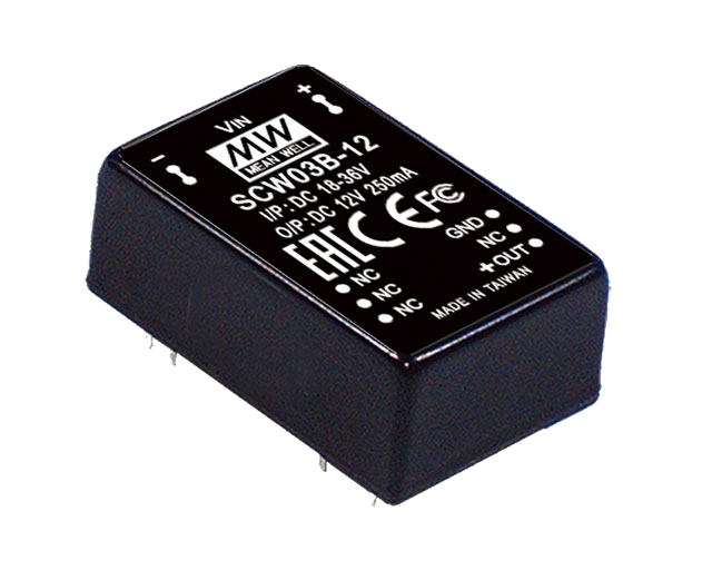 DIP - 1.25" x 0.8" Footprint 3W~20W